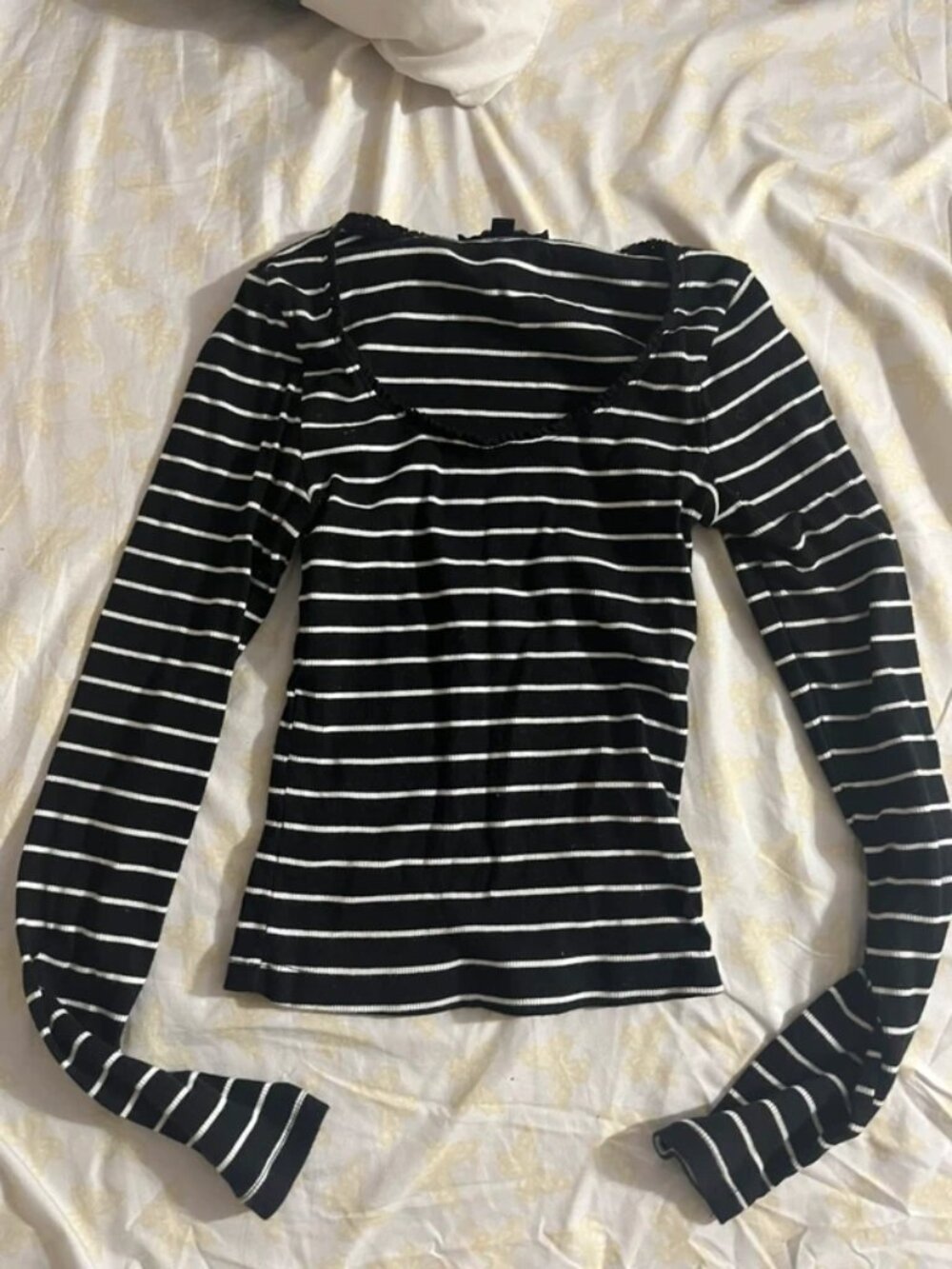 Black and striped long sleeve